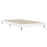 vidaXL Cadre de lit sans matelas blanc brillant 90x190 cm