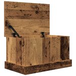 vidaXL Boîtes de rangement vieux bois 30x50x28 cm bois d'ingénierie