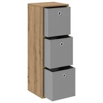 vidaXL Buffet Chêne artisanal 35 x 32 x 99 5 cm