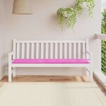 vidaXL Coussin de Banc de Jardin Rose 180x50x4 cm Tissu Oxford