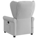 vidaXL Fauteuil de massage inclinable gris nuage tissu