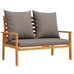 vidaXL Canapé de jardin 120 cm avec coussin bois d'acacia massif