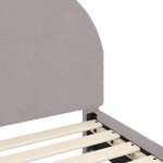 vidaXL Cadre de lit pour enfants avec tête de lit Gris clair 90x190 cm