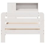vidaXL Cadre de lit sans matelas blanc 90x200 cm bois de pin massif
