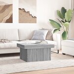 vidaXL Table basse sonoma gris 80x55x40 cm bois d'ingénierie