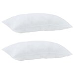 vidaXL Couette avec oreiller 3 Pièces Blanc Microfibre