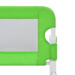 vidaXL Barrière de sécurité de lit d'enfant Vert 120x42 cm Polyester