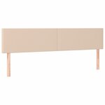 vidaXL Sommier à lattes de lit matelas cappuccino 120x190cm similicuir