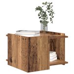 vidaXL Table basse Bois ancien 50 5 x 50 x 33 cm Bois d'ingénierie