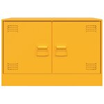 vidaXL Meuble TV jaune moutarde 67x39x44 cm acier