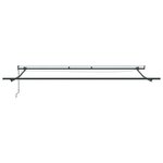 vidaXL Auvent rétractable automatique avec LED anthracite et blanc