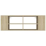 vidaXL Meuble TV mural Chêne sonoma 102x35x35 cm Bois d’ingénierie