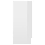 vidaXL Armoire à vitrine Blanc brillant 120x30 5x70 cm Bois ingénierie