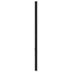 vidaXL Tête de lit chêne fumé 120 cm fer et bois d'ingénierie