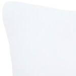 vidaXL Garnitures de coussin 2 Pièces 60x40 cm Blanc