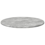 vidaXL Plateau de table Gris béton 50 x 50 x 1 5 cm Bois d'ingénierie