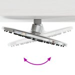 vidaXL Douche d'extérieur 226 cm Blanc