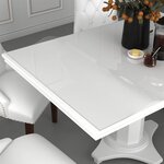 vidaXL Protecteur de table transparent 90x90 cm 2 mm PVC
