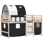 vidaXL Lit mezzanine enfants avec tunnel sans matelas 90x200 cm