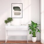 vidaXL Table console Blanc 100x35x76 5 cm Aggloméré