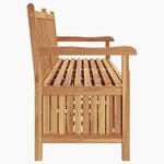 vidaXL Banc de Rangement de Jardin Marron 180 x 60 x 90 cm