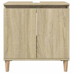 vidaXL Ensemble de meubles de salle de bain 3 Pièces chêne sonoma