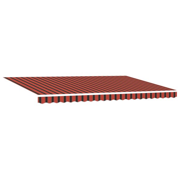 vidaXL Auvent Rétractable orange et marron 500 ×350 cm tissu