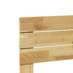 vidaXL Tête de lit 180 cm bois massif de chêne