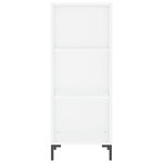 vidaXL Buffet haut Blanc 34 5x34x180 cm Bois d'ingénierie