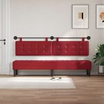 vidaXL Tête de lit suspendue Bordeaux Simili cuir