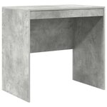 vidaXL Bureau Gris béton 80 x 50 x 76 cm