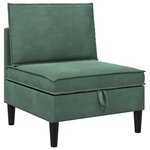 vidaXL Ensemble de meubles pour le salon 6 Pièces Vert Mer Velours