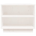 vidaXL Table basse Blanc 90x49x40 5 cm Bois massif de pin