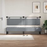 vidaXL Tête de lit suspendue Gris clair Tissu