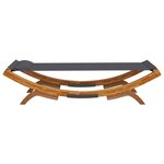 vidaXL Lit de repos extérieur 100x188 5x44 cm Bois courbé Anthracite