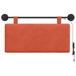 vidaXL Tête de lit suspendue Rouge orange Tissu en velours côtelé