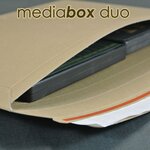 Lot de 50 enveloppes carton media-box duo pour 2 dvd / bluray