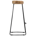 vidaXL Tabourets de bar Gavin lot de 2 bois de manguier massif