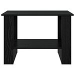 vidaXL Table basse Chêne noir 72 x 50 x 50 cm Bois d'ingénierie