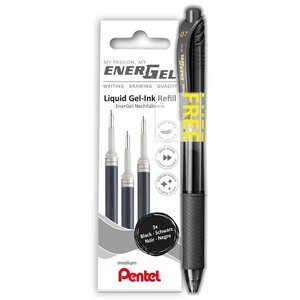 Liquid Mine pour stylo roller à encre gel noir PENTEL