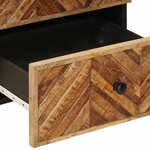 vidaXL Table de chevet Marron 40 x 33 5 x 46 cm Bois de mangue massif