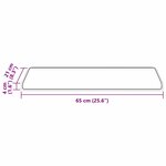 vidaXL Tapis d'escalier auto-adhésifs 15 Pièces Anthracite 65 x 21 x 4 cm