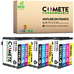 COMETE 18XL lot de 12 Cartouche Compatible Epson,Entreprise française