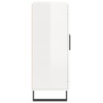 vidaXL Buffet Blanc brillant 69 5x34x90 cm Bois d'ingénierie