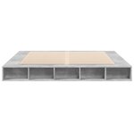 vidaXL Cadre de lit sans matelas gris béton 200x200 cm