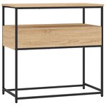 vidaXL Table console Chêne Sonoma 75x40x75 cm Bois d'ingénierie