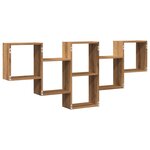 vidaXL Étagère murale chêne artisanal 159x18x66 cm bois d'ingénierie