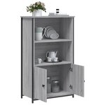 vidaXL Buffet haut sonoma gris 62x32x103 5 cm bois d'ingénierie