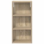 vidaXL Armoire murale de salle de bain Chêne Sonoma 30 x 16 x 62 5 cm