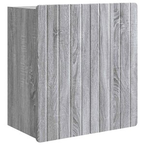 vidaXL Armoire Murale Sonoma gris 59 x 31 x 64 cm Bois d'ingénierie